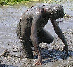 Outdoor mud running